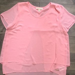 Michael Kors pink shirt size xl